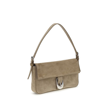 Beige Calf Leather Bos Taurus Shoulder Bag