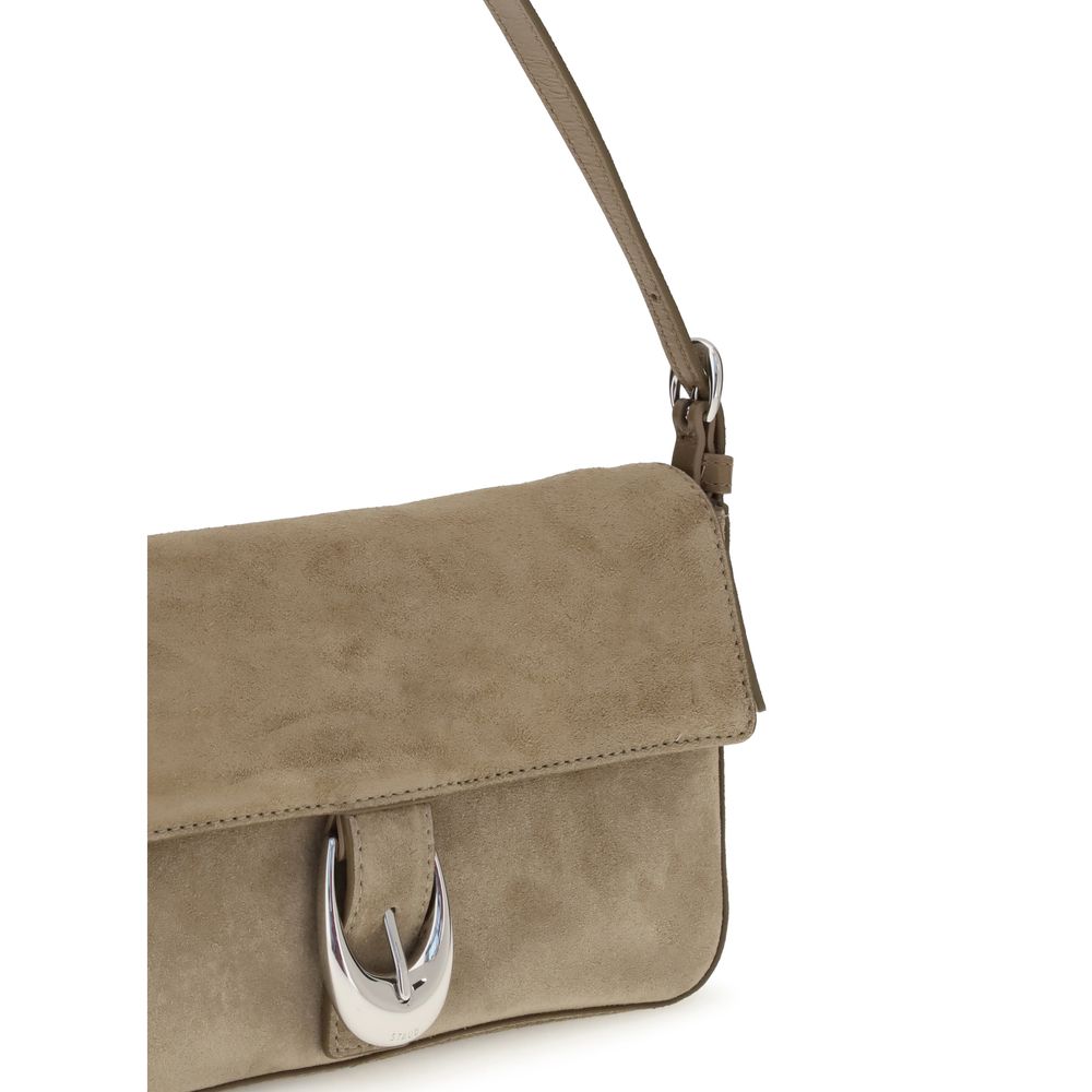 Beige Calf Leather Bos Taurus Shoulder Bag