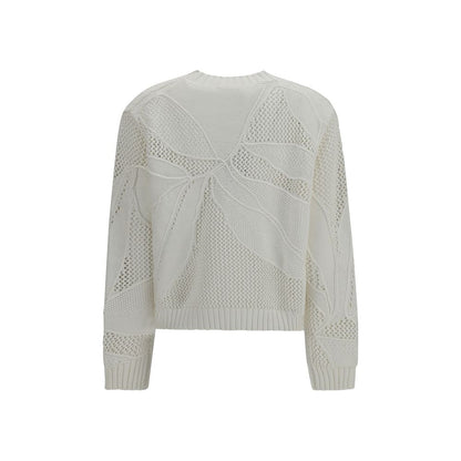 White Cotton Sweatshirt