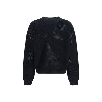 Black Cotton Sweatshirt