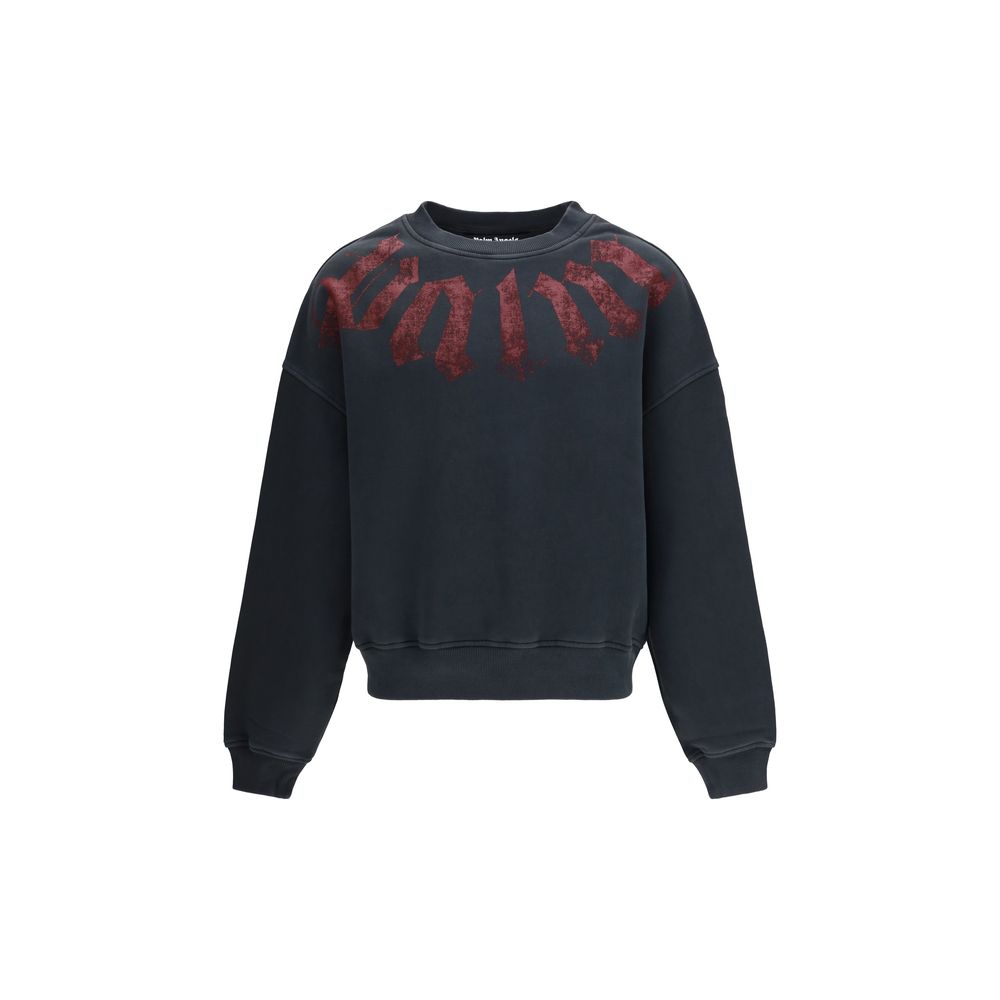 Black Cotton Sweatshirt