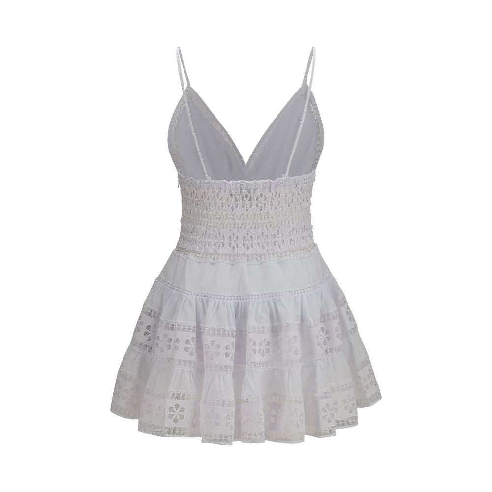 White Cotton Casual Dress