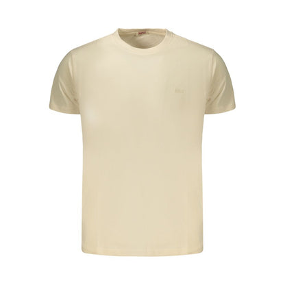 Beige Cotton Men's T-Shirt