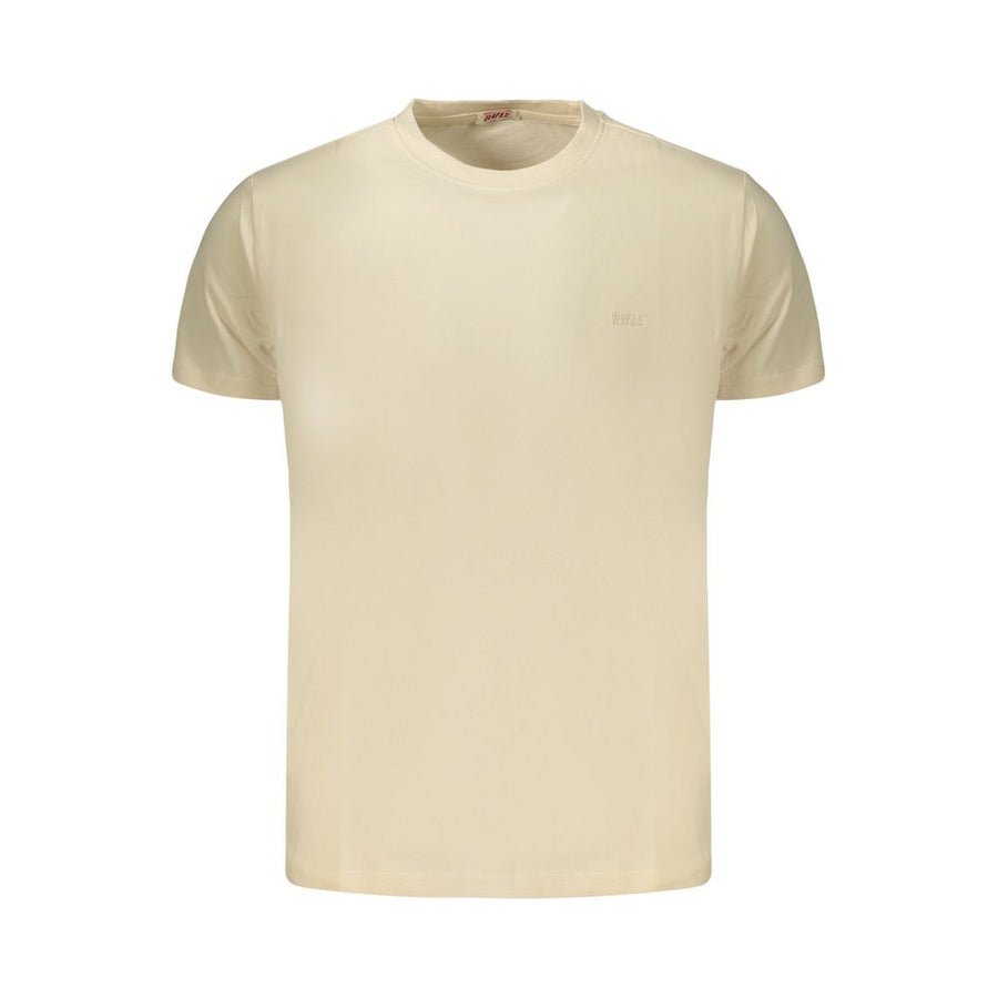 Beige Cotton Men's T-Shirt