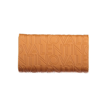 Brown Polyurethane Women's Wallet