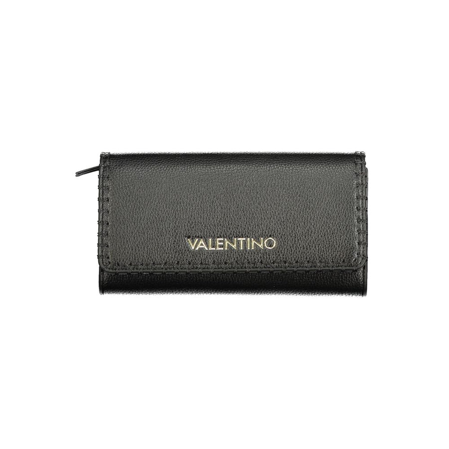 Black Polyurethane Women's Wallet
