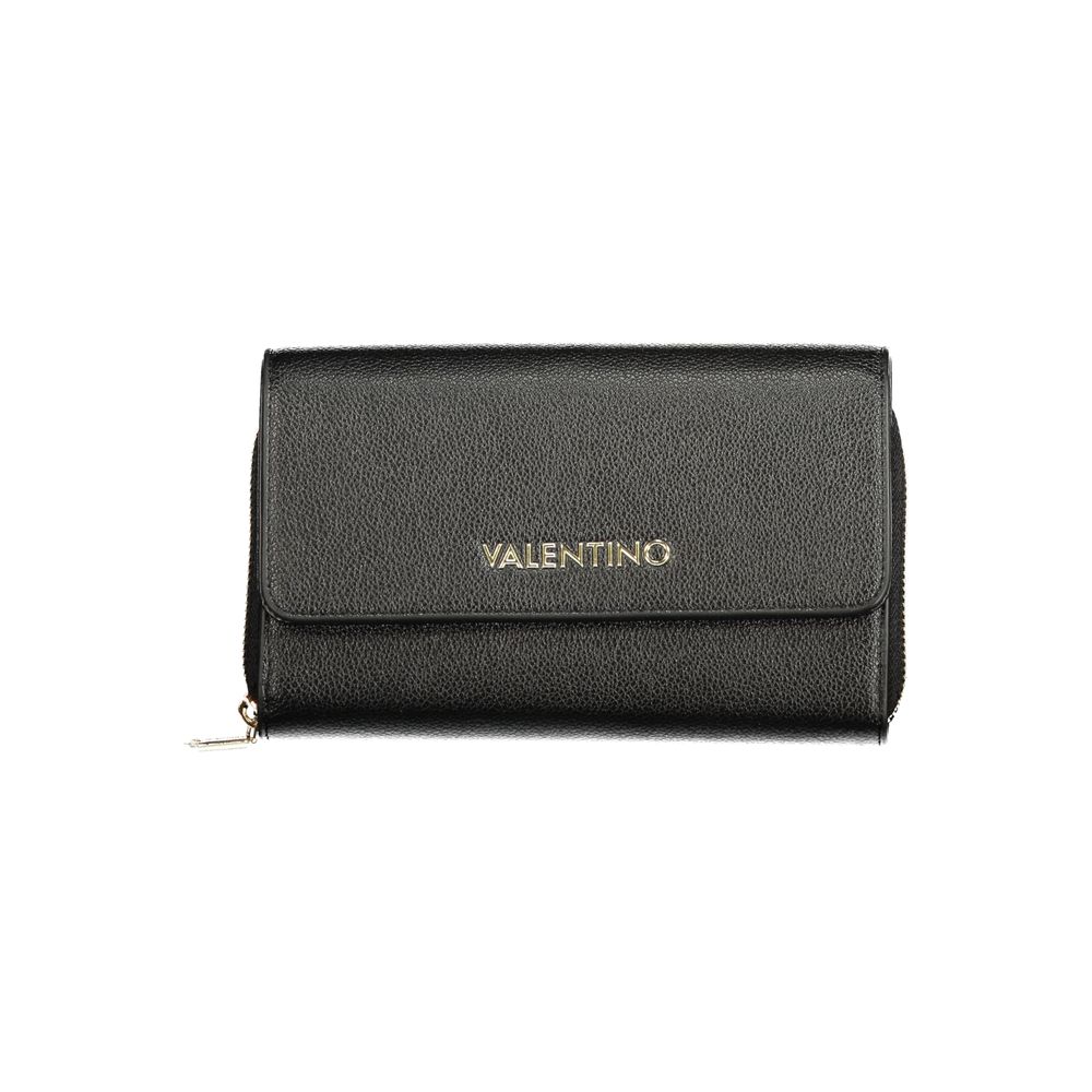 Black Polyurethane Women's Wallet