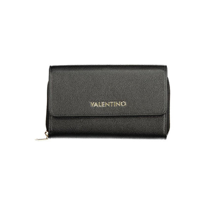 Black Polyurethane Women's Wallet