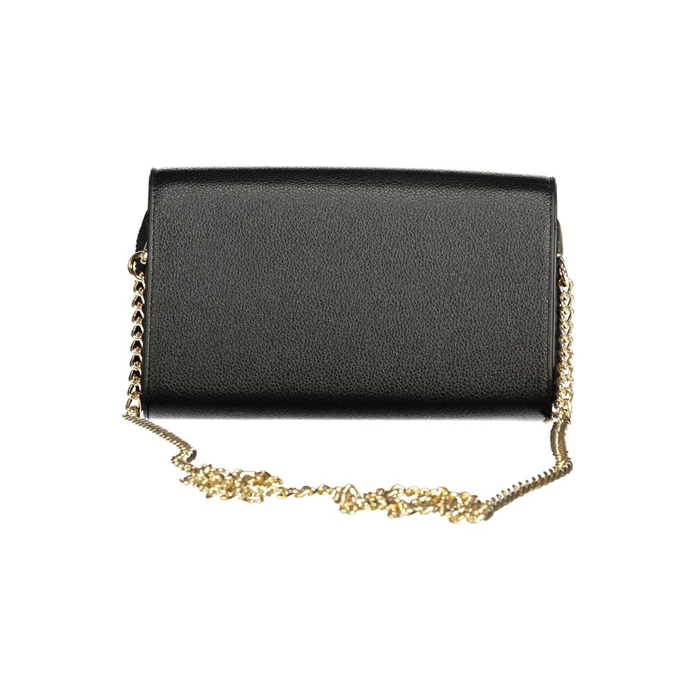 Black Polyurethane Women's Wallet