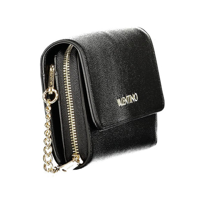 Black Polyurethane Women's Wallet