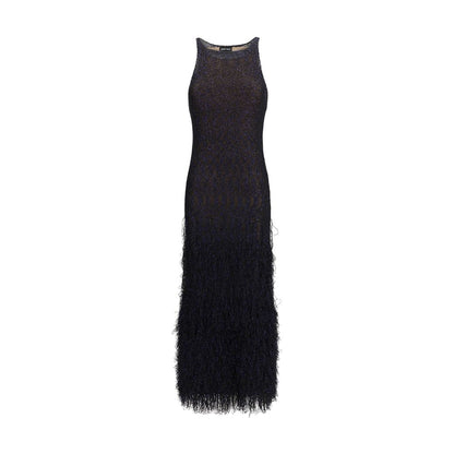 Blue Polyamide Cocktail Dress