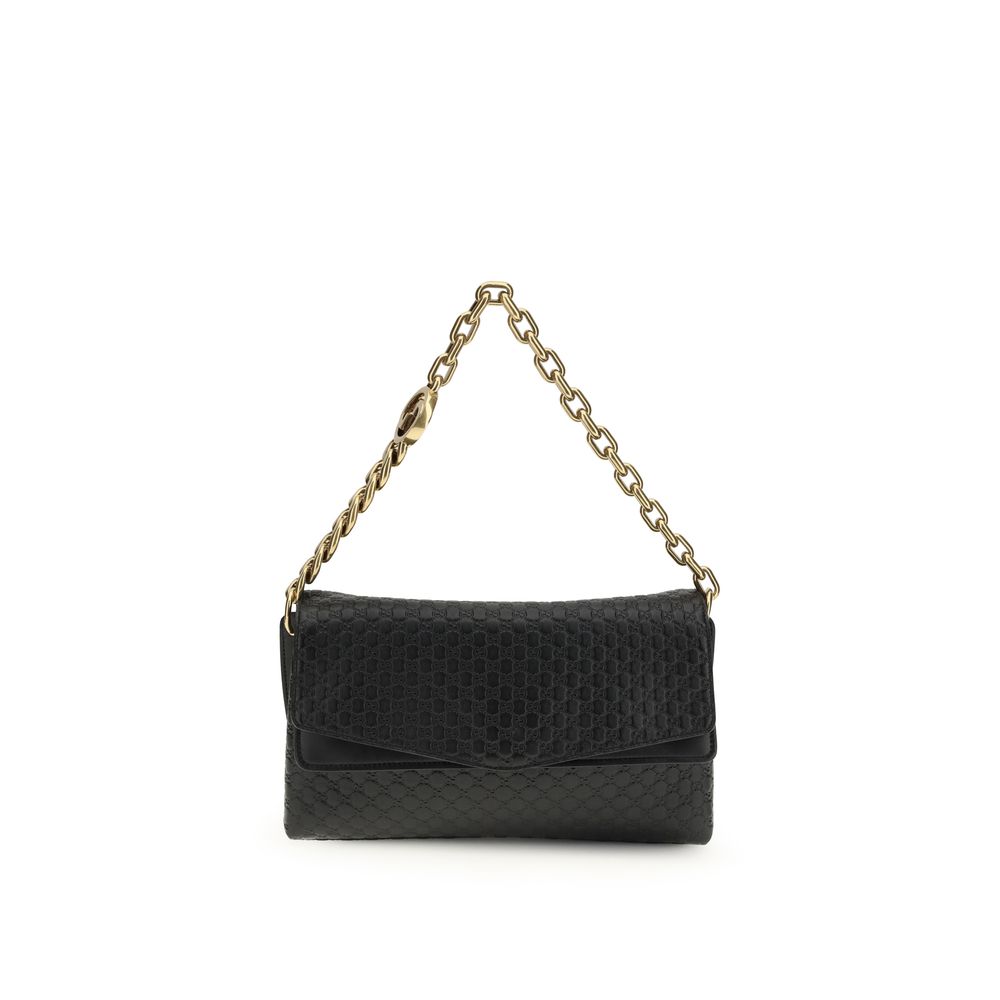 Black Calf Leather Bos Taurus Shoulder Bag