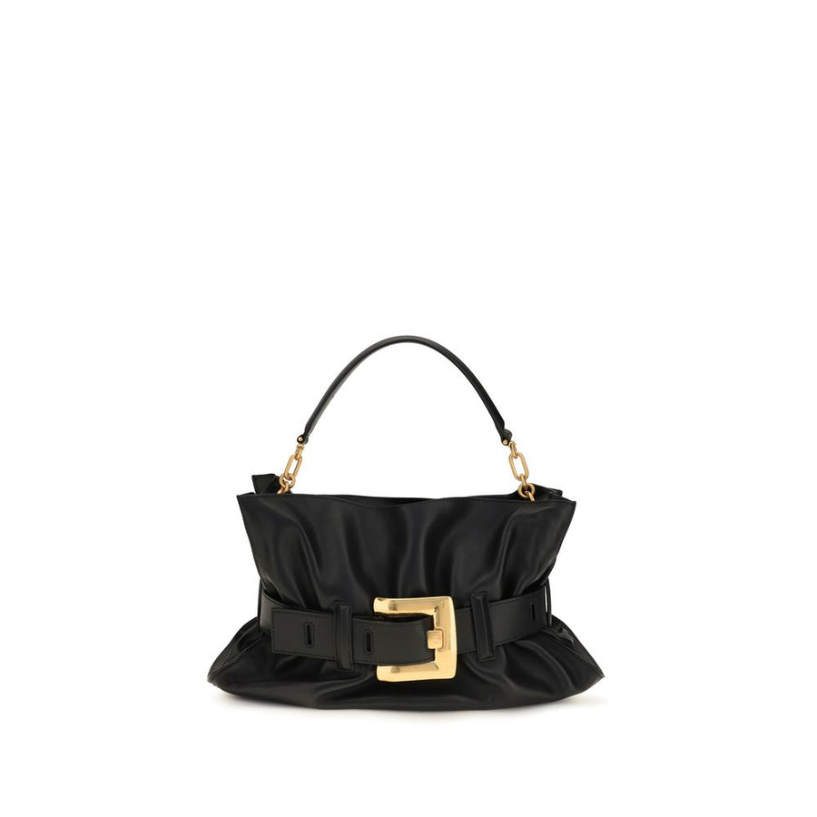 Black Calf Leather Bos Taurus Shoulder Bag