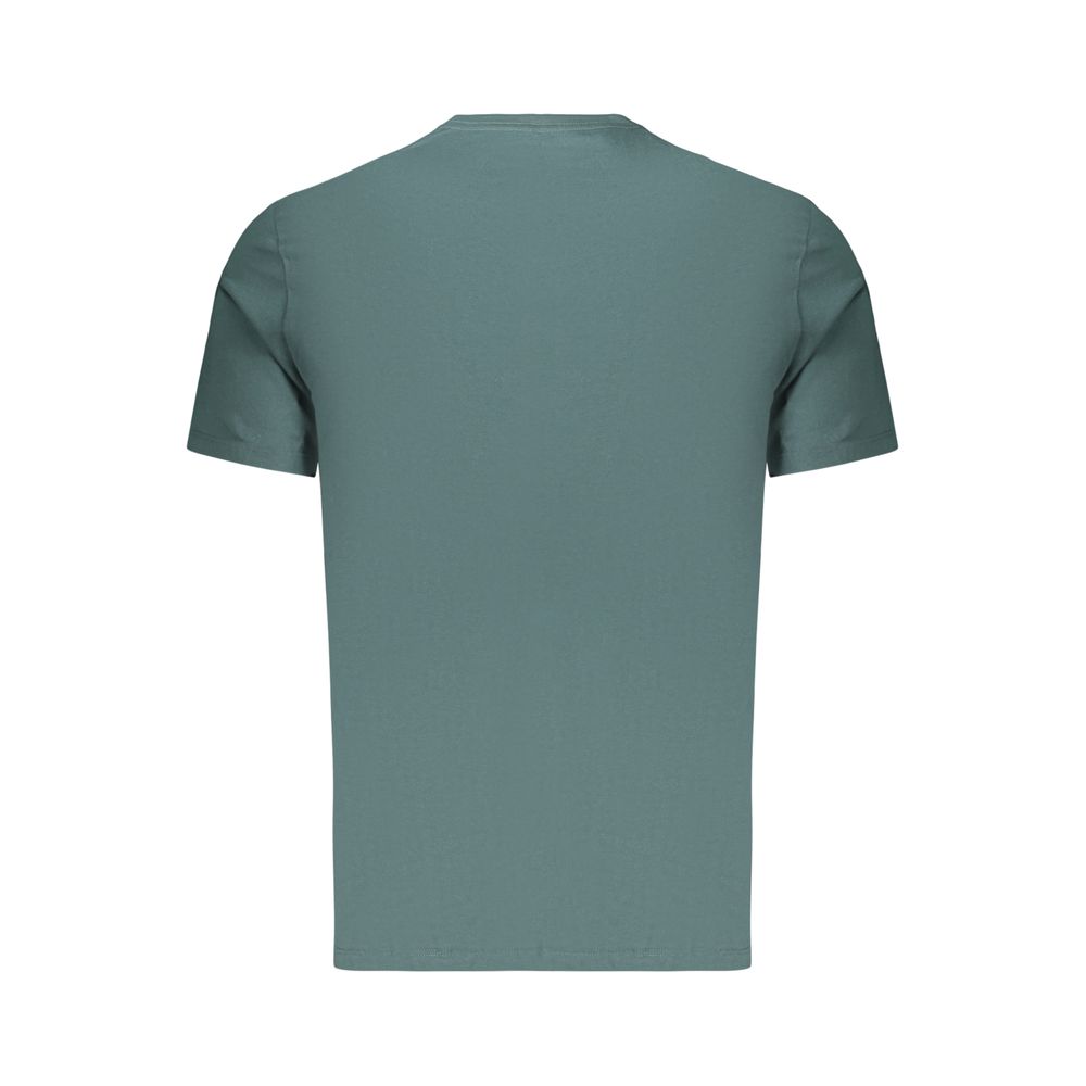 Blue Cotton Men's T-Shirt