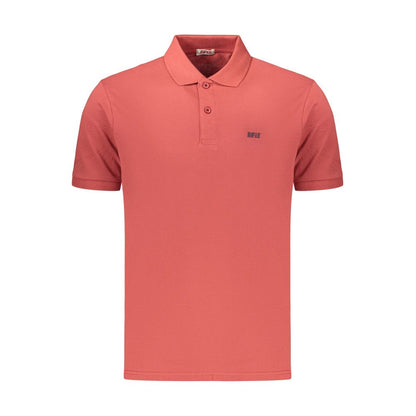 Red Cotton Men's Polo Shirt