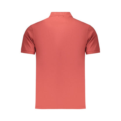 Red Cotton Men's Polo Shirt
