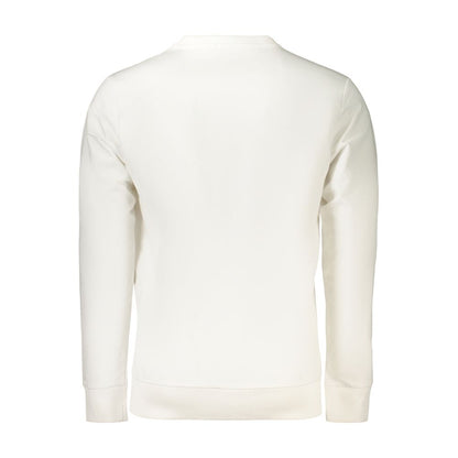 White Cotton Men Sweatshirt