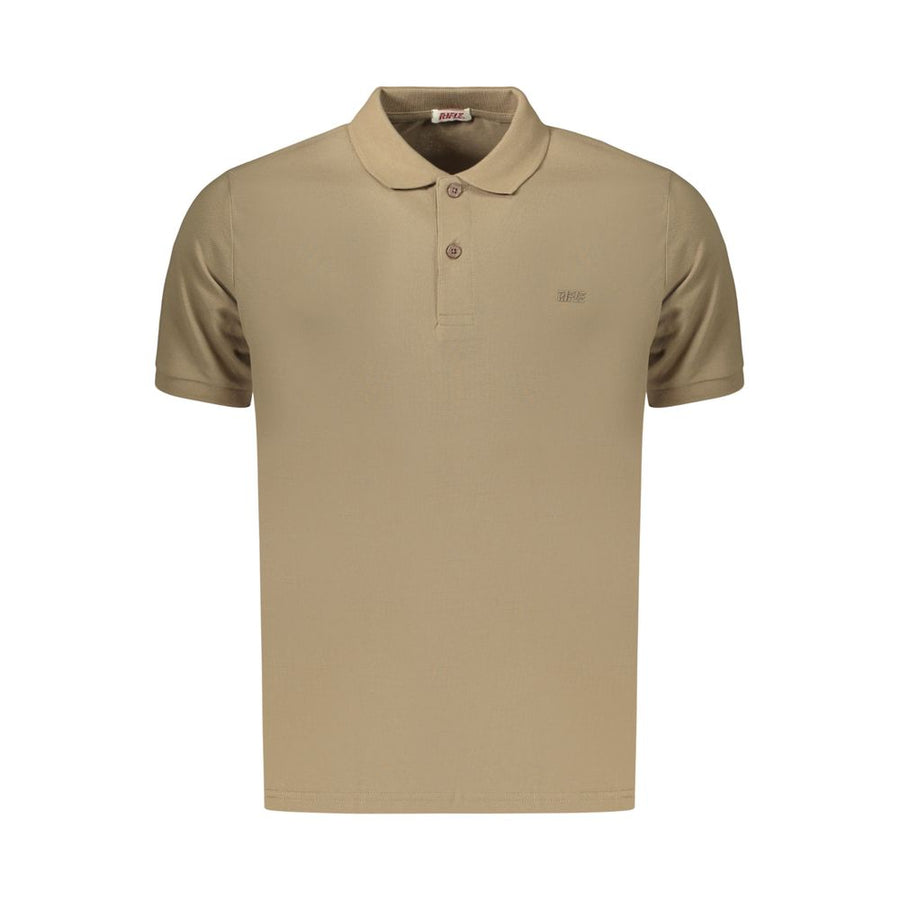Brown Cotton Men's Polo Shirt