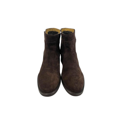 Brown Leather Women Boot