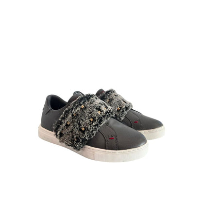 Grey Rubber Women Sneaker