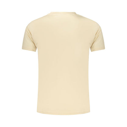 Beige Cotton Men's T-Shirt