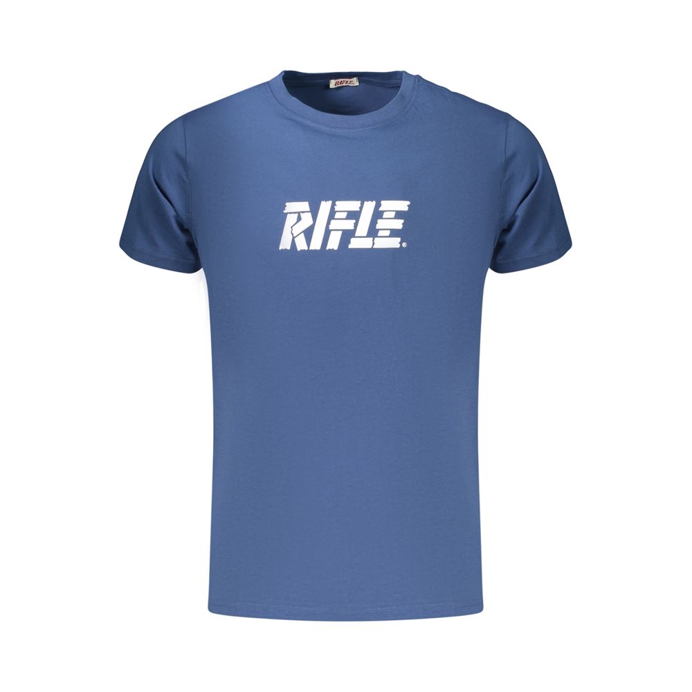 Blue Cotton Men's T-Shirt