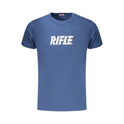 Blue Cotton Men's T-Shirt