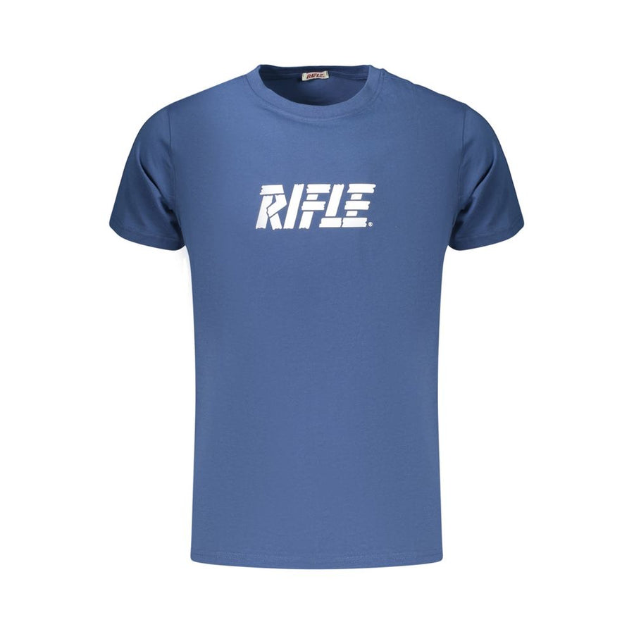 Blue Cotton Men's T-Shirt