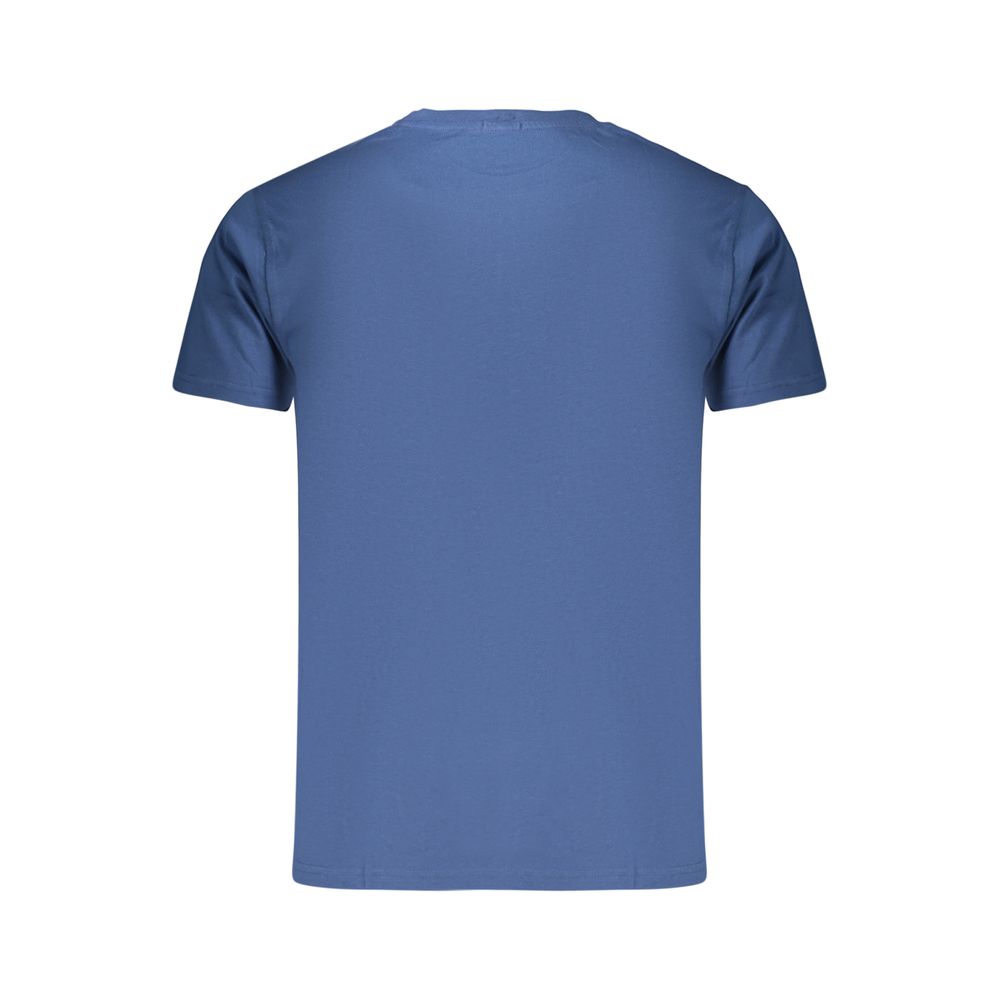 Blue Cotton Men's T-Shirt