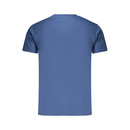 Blue Cotton Men's T-Shirt