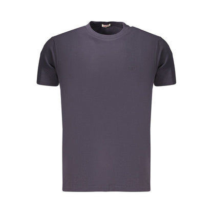 Blue Cotton Men's T-Shirt