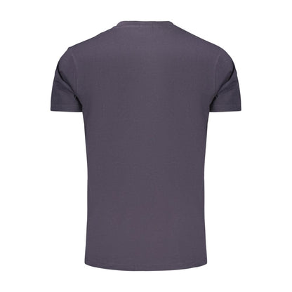Blue Cotton Men's T-Shirt