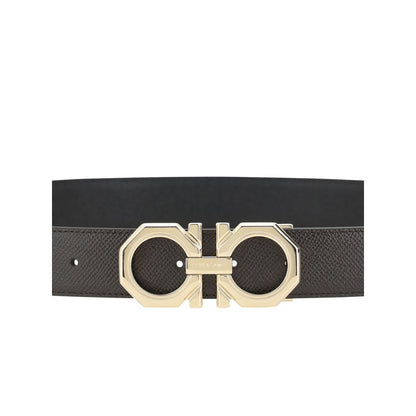 Black Calf Leather Bos Taurus Belt