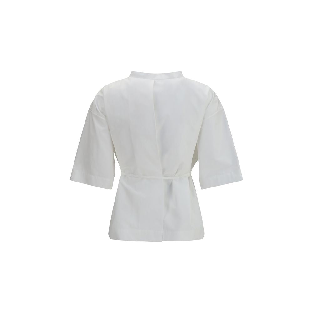 White Cotton Shortsleeve Shirt