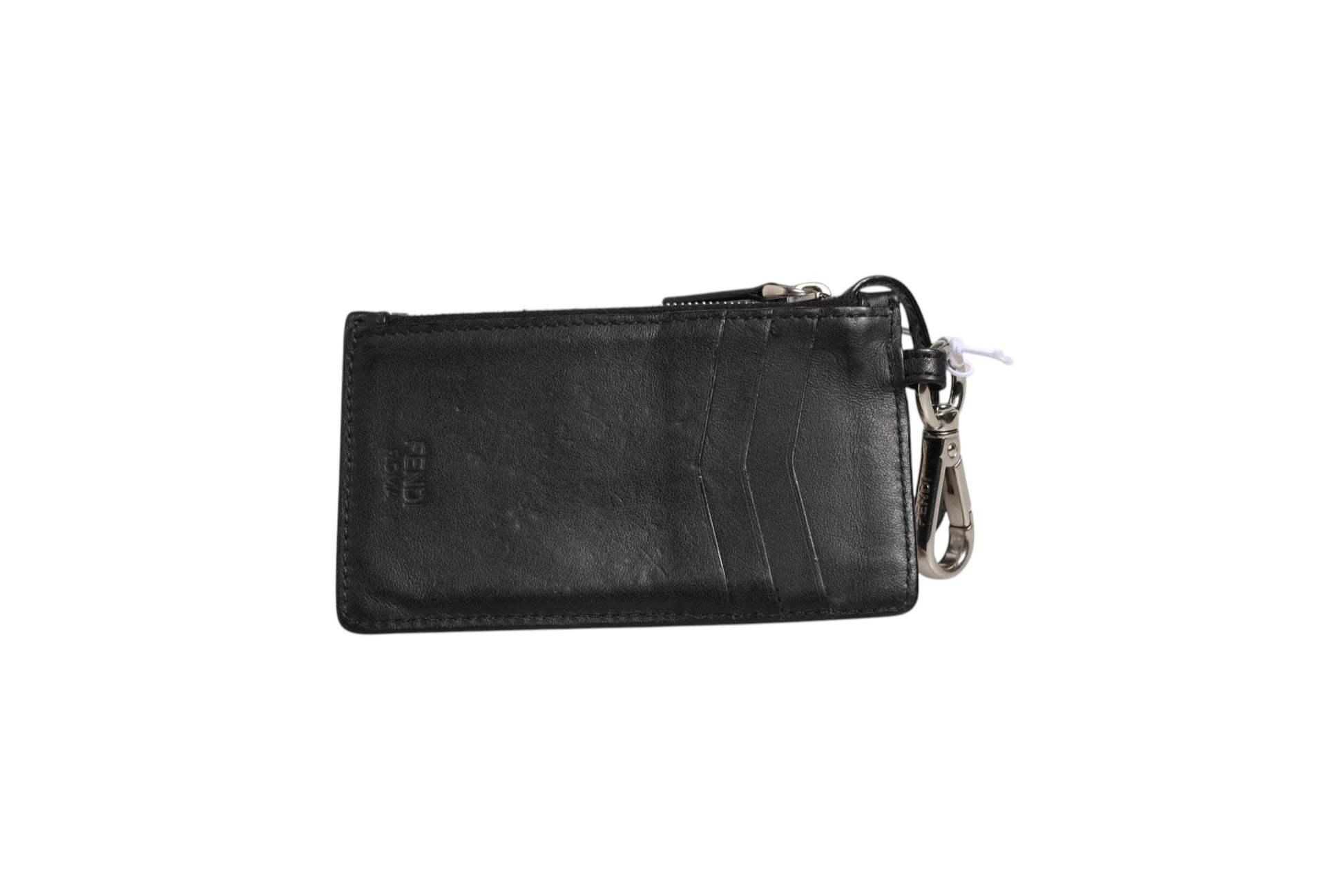 Vitello Liberty Studded Coin Pouch Key Case Ardesia