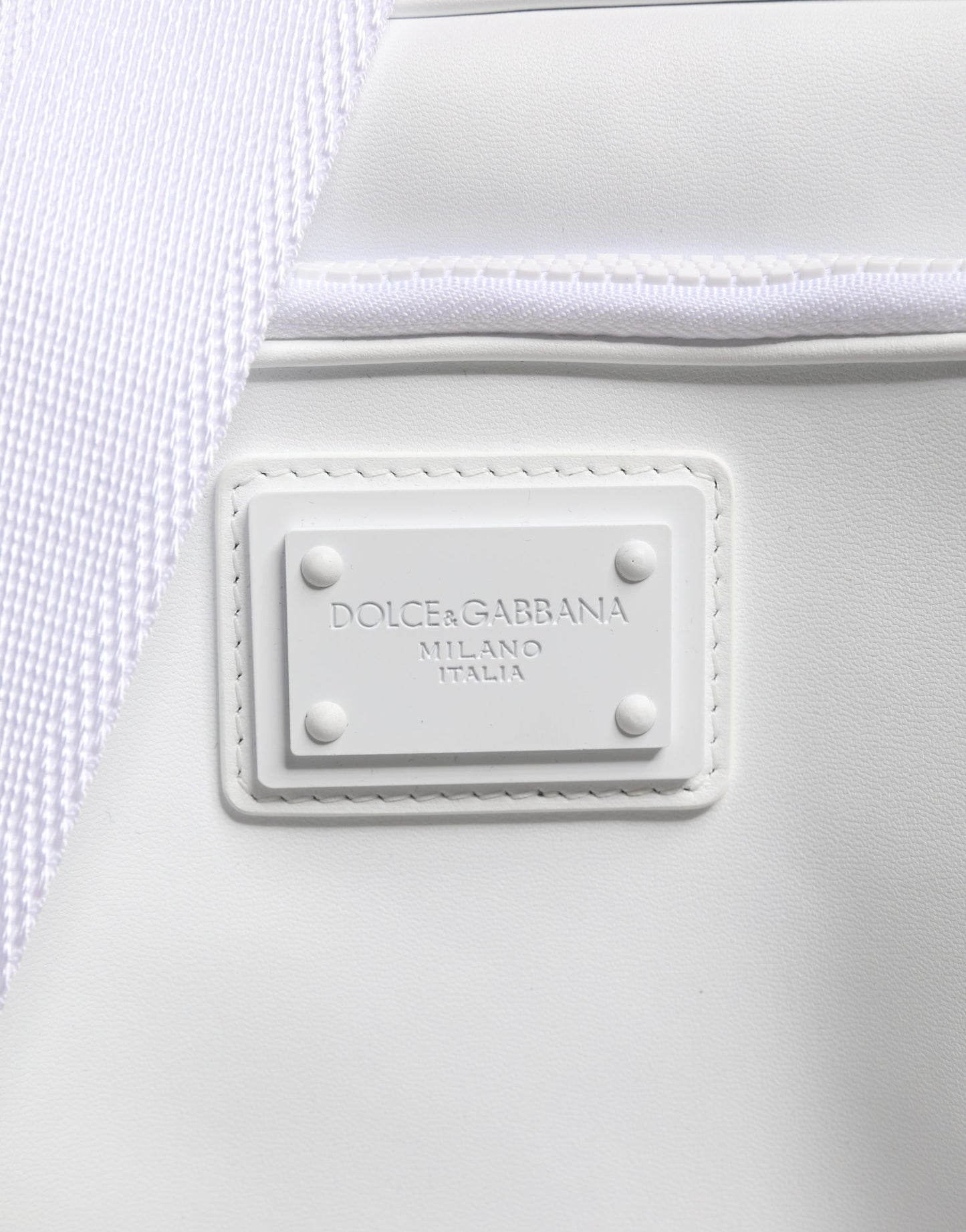 White Logo Plaque Crossbody Shoulder Borse Men Bag