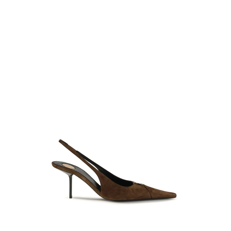 Brown Calf Leather Bos Taurus High Heel Pumps