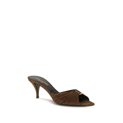 Brown Calf Leather Bos Taurus Platform Sandals