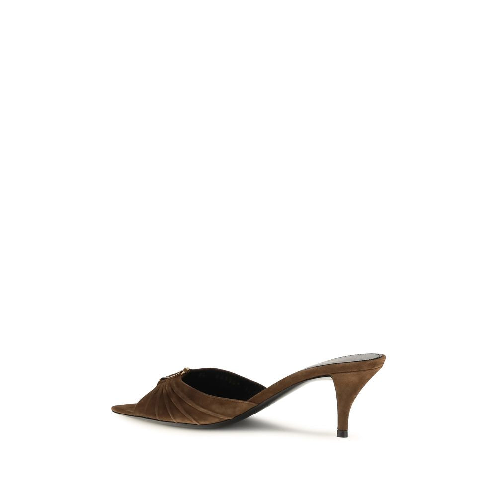 Brown Calf Leather Bos Taurus Platform Sandals