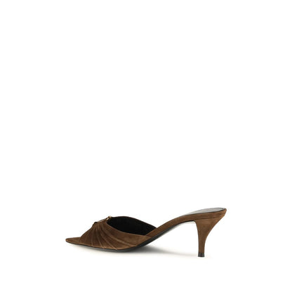 Brown Calf Leather Bos Taurus Platform Sandals