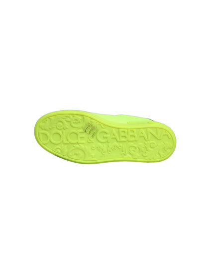Green Logo Tape Low Top Portofino Sneakers Shoes