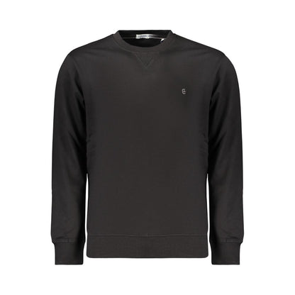 Black Cotton Men's Sweatshirt