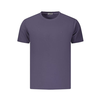 Blue Cotton Men's T-Shirt