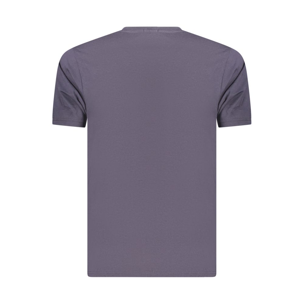 Blue Cotton Men's T-Shirt