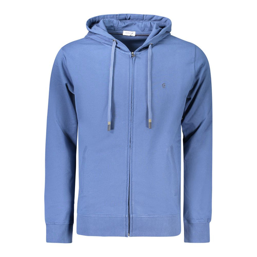 Blue Cotton Mens Sweatshirt