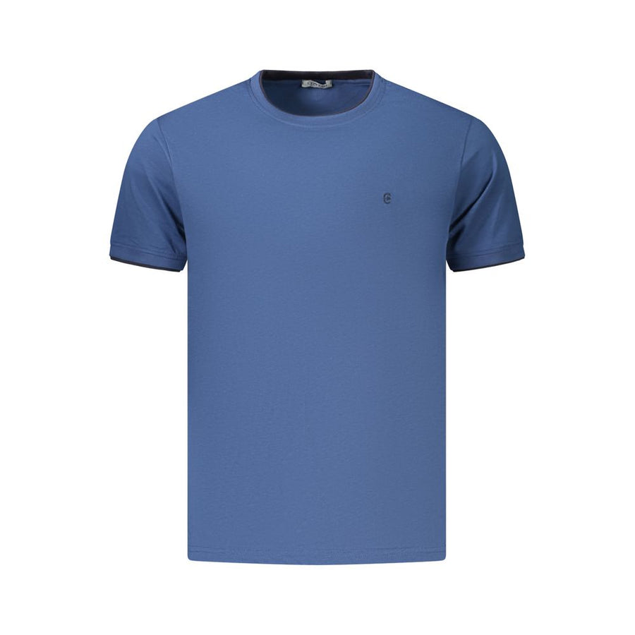 Blue Cotton Men's T-Shirt