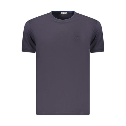 Blue Cotton Men's T-Shirt