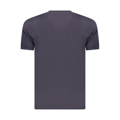 Blue Cotton Men's T-Shirt