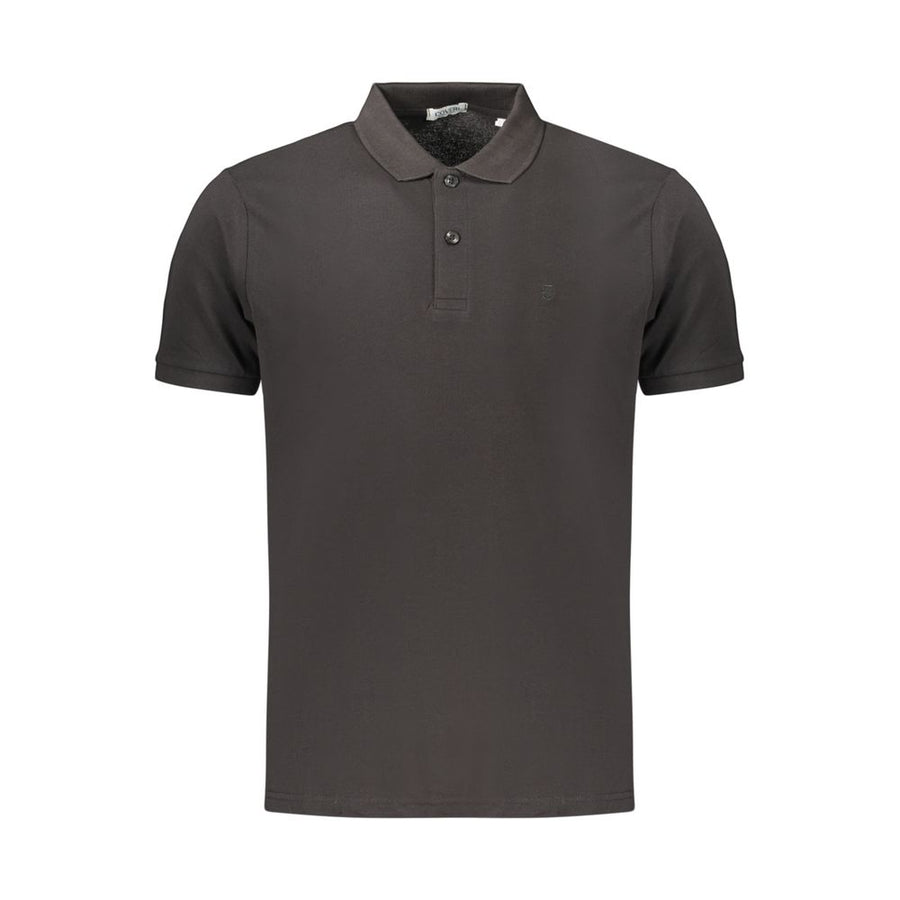 Black Cotton Men's Polo Shirt