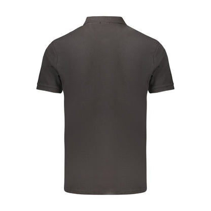 Black Cotton Men's Polo Shirt